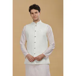 Anouk Woven Cotton Nehru Jacket-picture-24