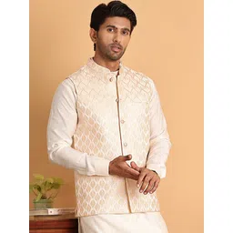 Anouk Woven Design Nehru Jacket-picture-14