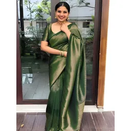 Anouk Woven Design Zari Kanjeevaram Saree-picture-42