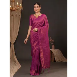 Anouk Woven Design Zari Silk Blend Kanjeevaram Saree-picture-12