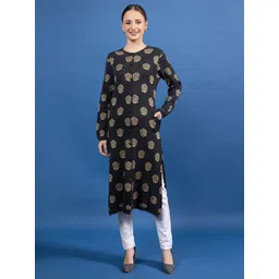 anouk mirage Anouk Women Printed Longline Tie-Up Shrug-picture-24