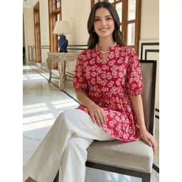 Anouk Mirage Floral Print Cotton Top-picture-23