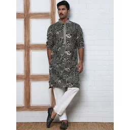 Anouk Mirage Men Ethnic Motifs Embroidered Regular Thread Work Kurta with Pyjamas-picture-35