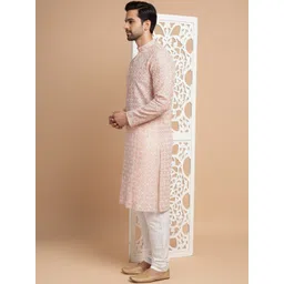 Anouk Mirage Men Ethnic Motifs Embroidered Regular Thread Work Kurta with Pyjamas image 2