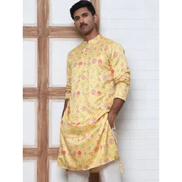 Anouk Mirage Men Floral Printed Thread Work Floral Kurta-picture-26