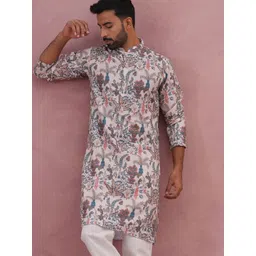 Anouk Mirage Men Floral Printed Thread Work Floral Kurta-picture-40