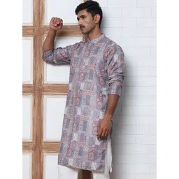 Anouk Mirage Men Floral Printed Thread Work Floral Kurta-picture-17