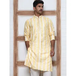 Anouk Mirage Men Geometric Embroidered Chikankari Kurta-picture-32