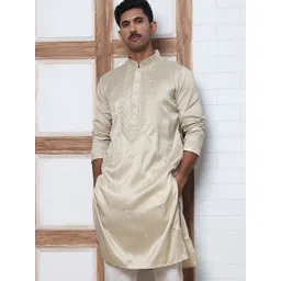 Anouk Mirage Men Geometric Embroidered Chikankari Kurta-picture-31
