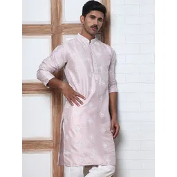 Anouk Mirage Men Geometric Embroidered Chikankari Kurta-picture-17