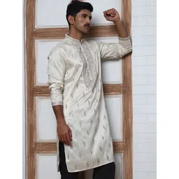 Anouk Mirage Men Geometric Embroidered Thread Work Kurta-picture-20