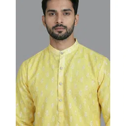 Anouk Mirage Men Ombre Printed Regular Kurta with Pyjamas image 4