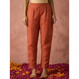 Anouk Mirage Women Ethnic Motifs Embroidered Regular Thread Work Kurta with Trousers & With Dupatta image 1