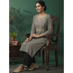 Anouk Mirage Women Floral Embroidered Sequinned Floral Kurta-picture-33