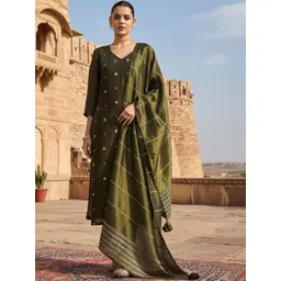 Anouk Mirage Women Regular Kurta with Trousers & With Dupatta-picture-13