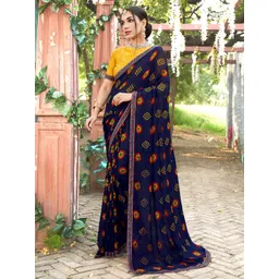 anouk rustic Anouk Ethnic Motifs Printed Saree-picture-18