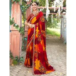 anouk rustic Anouk Ethnic Motifs Printed Saree-picture-15