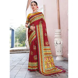 anouk rustic Anouk Ethnic Motifs Printed Saree-picture-17