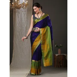 anouk rustic Anouk Striped Zari Silk Blend Saree-picture-32