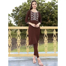 Anouk Rustic Embroidered Straight Kurta-picture-29