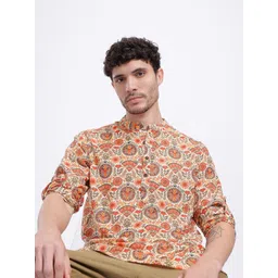 Anouk Rustic Ethnic Moti Print Short Kurta-picture-38