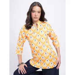 Anouk Rustic Ethnic Motifs Print Straight Kurti-picture-17