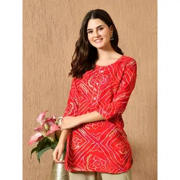 Anouk Rustic Ethnic Motifs Printed Kurti-picture-33