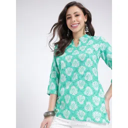 Anouk Rustic Ethnic Motifs Printed Mandarin Collar Kurti-picture-34