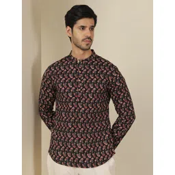 Anouk Rustic Ethnic Motifs Printed Mandarin Collar Pure Cotton Kurta-picture-10