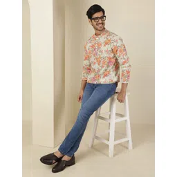 Anouk Rustic Ethnic Motifs Printed Mandarin Collar Pure Cotton Kurta image 5