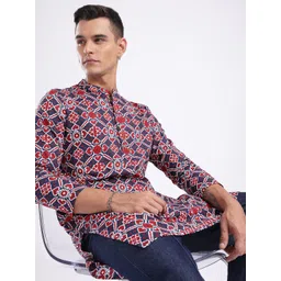 Anouk Rustic Ethnic Motifs Printed Mandarin Collar Straight Kurta-picture-22