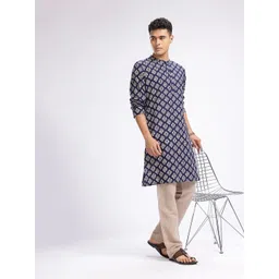 Anouk Rustic Ethnic Motifs Printed Mandarin Collar Straight Kurta-picture-26