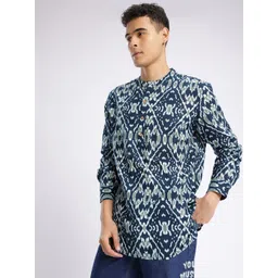 Anouk Rustic Ethnic Motifs Printed Mandarin Collar Straight Kurta-picture-14