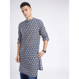 Anouk Rustic Ethnic Motifs Printed Mandarin Collar Straight Kurta-picture-15