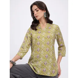 Anouk Rustic Ethnic Motifs Printed Mandarin Collar Straight Kurti-picture-23