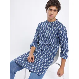 Anouk Rustic Ethnic Motifs Printed Pure Cotton Kurta-picture-38