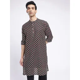 Anouk Rustic Ethnic Motifs Printed Pure Cotton Kurta-picture-39