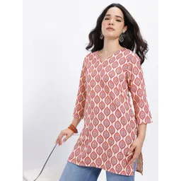 Anouk Rustic Ethnic Motifs Printed V-Neck Regular Kurti-picture-34