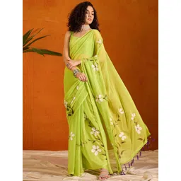 Anouk Rustic Floral Poly Chiffon Saree-picture-10