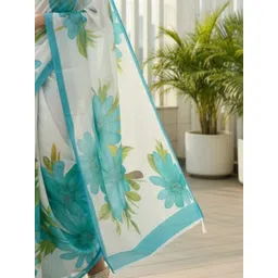 Anouk Rustic Floral Poly Chiffon Saree image 2