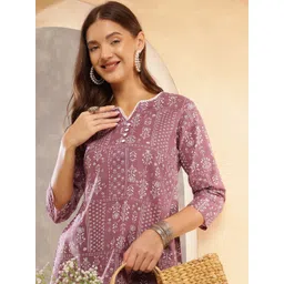 Anouk Rustic Floral Print Cotton Shirt Style Top-picture-27