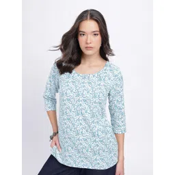 Anouk Rustic Floral Print Straight Kurti-picture-32