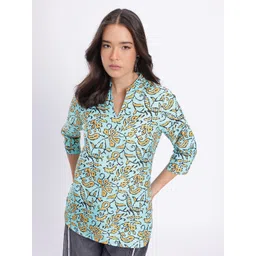 Anouk Rustic Floral Printed Kurti-picture-11