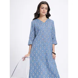 Anouk Rustic Floral Printed Pure Cotton Kurta-picture-22