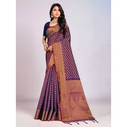 Anouk Rustic Floral Woven Design Banarasi Saree-picture-12