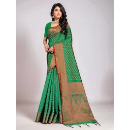 Anouk Rustic Floral Woven Design Banarasi Saree-picture-13