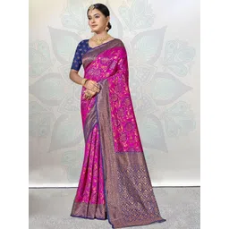 Anouk Rustic Floral Woven Design Kanjeevaram Saree-picture-25