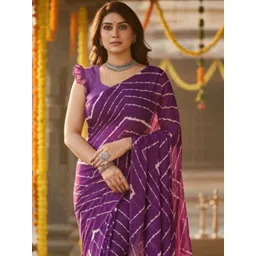 Anouk Rustic Leheriya Poly Georgette Designer Leheriya Saree-picture-22