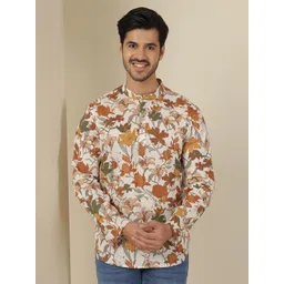 Anouk Rustic Men Floral Printed Festive Cotton Straight Kurtas-picture-15