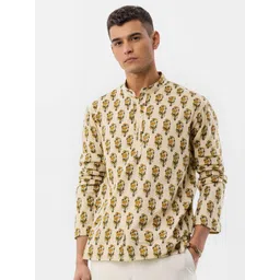 Anouk Rustic Men Floral Printed Indie Prints Kurta-picture-25